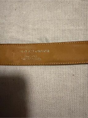 Aspinal of London Brown Leather Belt Size Large Made in England
